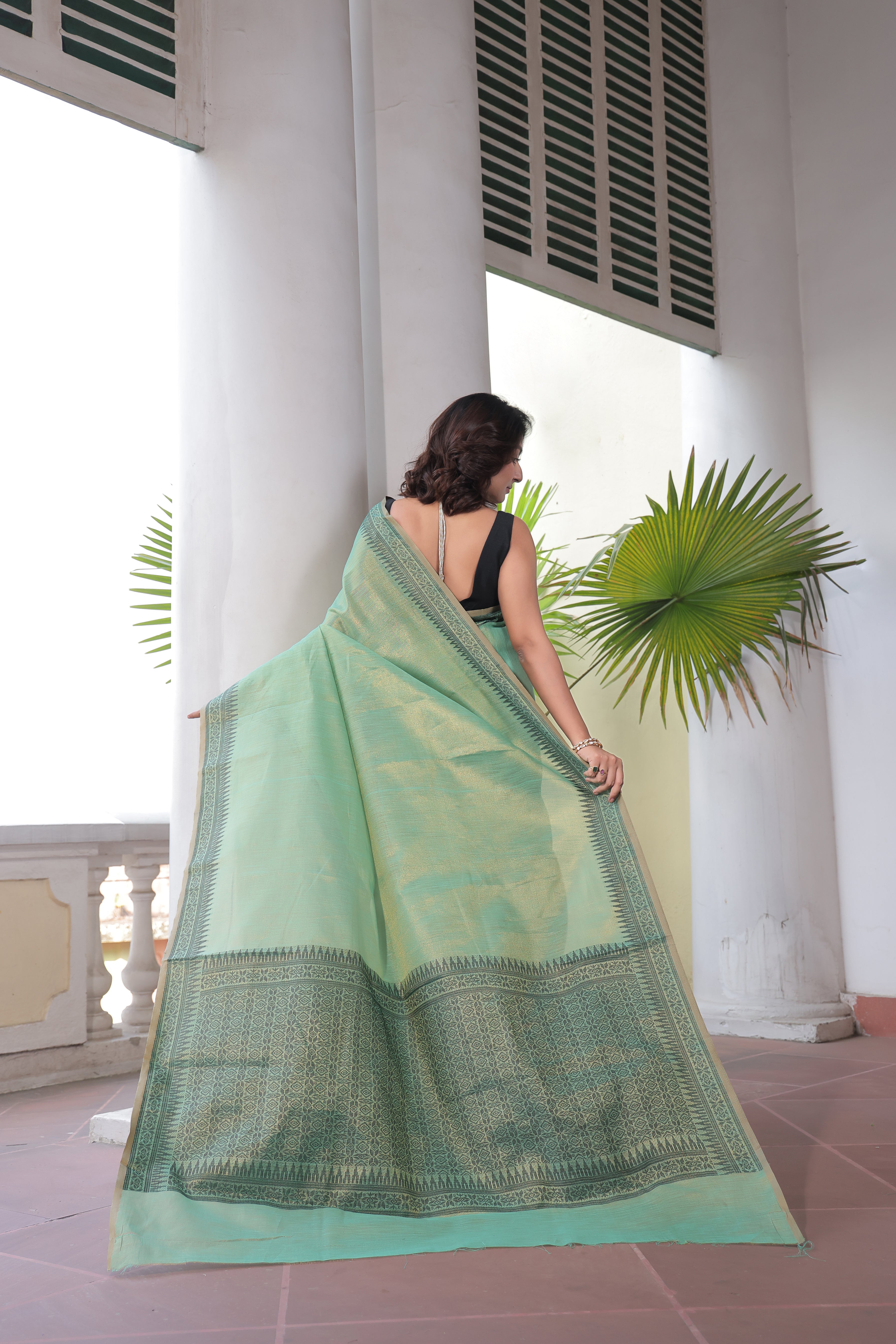 Green_Blackbery Tissue Linen