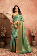 The Mint Green Imperial Metallic Tissue