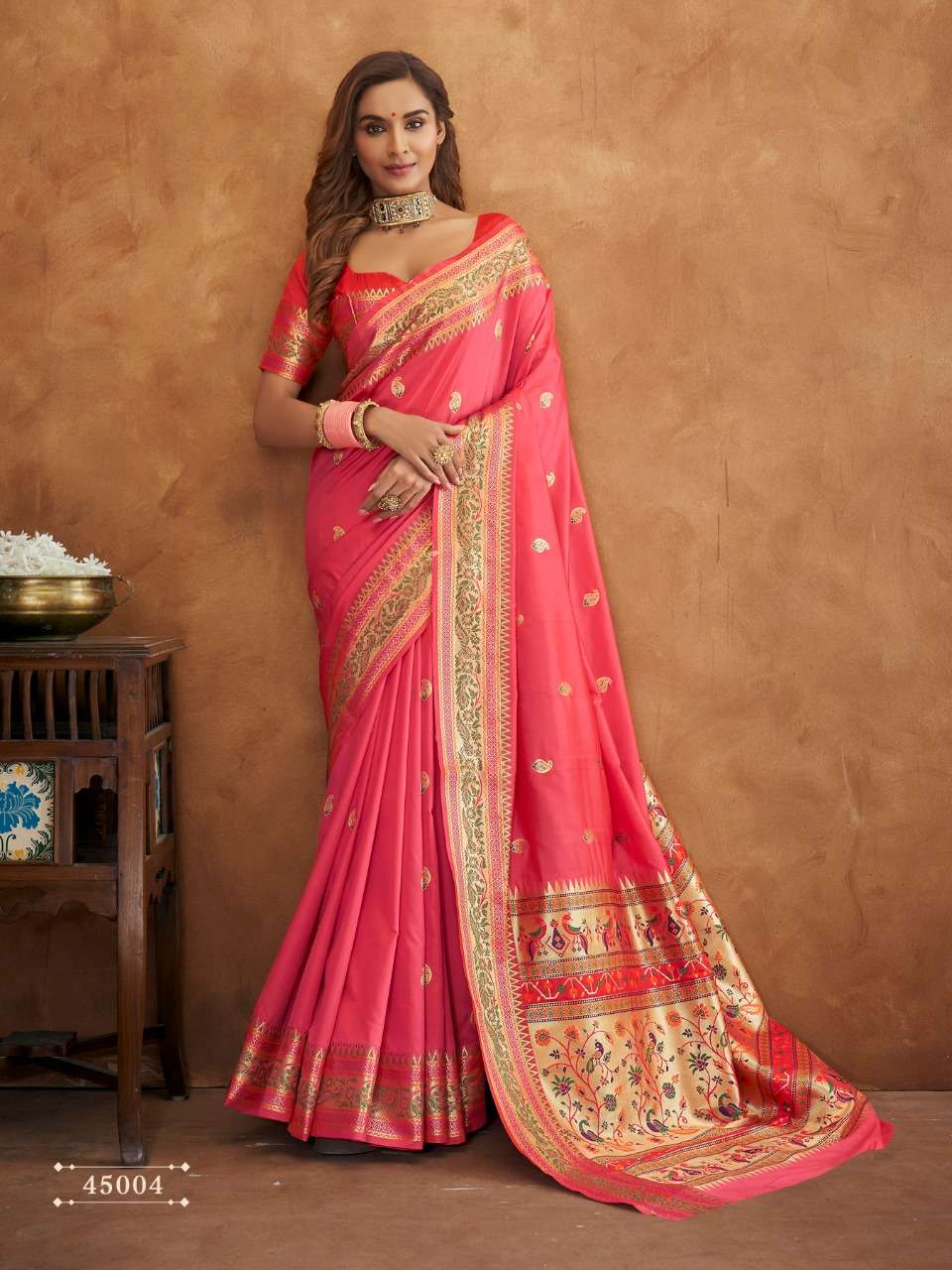 The Pink Banarasi Soft Silk