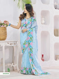 The Sky Linen Silk Flower