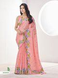 The Redish Pink Linen Silk Flower